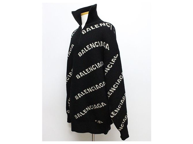 Balenciaga Maille à demi-zip Multi-Logo - vue 2
