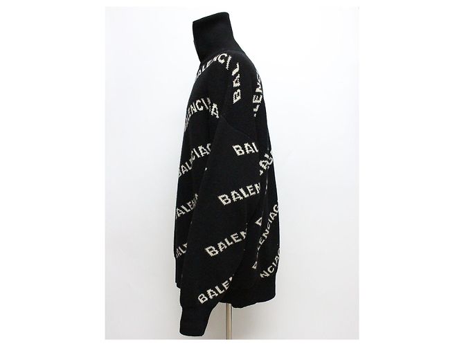 Balenciaga Maille à demi-zip Multi-Logo - vue 3