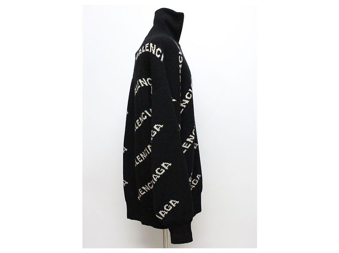 Balenciaga Maille à demi-zip Multi-Logo - vue 5