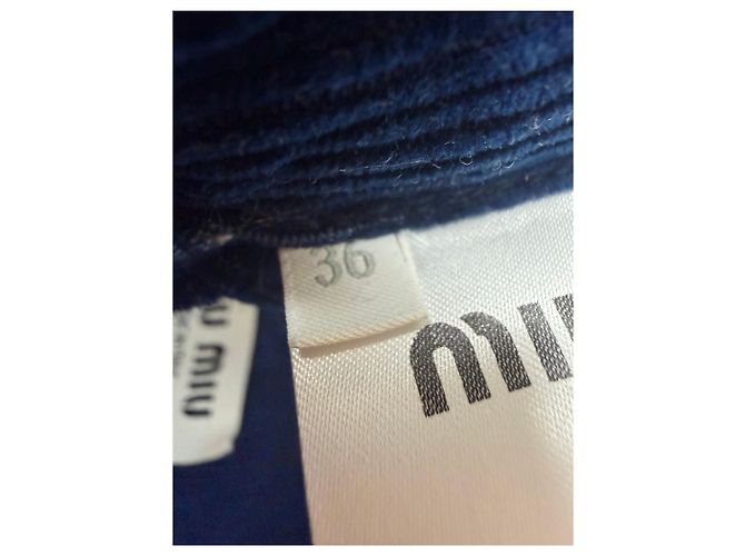Miu Miu Peto de pana y denim - vista 8
