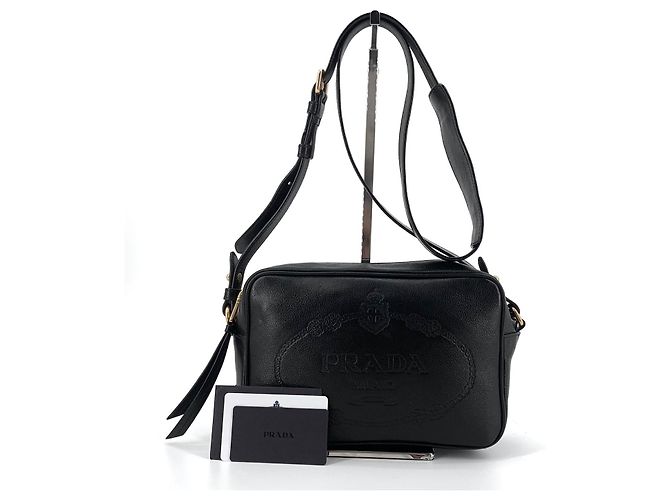 Prada Borsa a tracolla in jacquard logo - vista 9