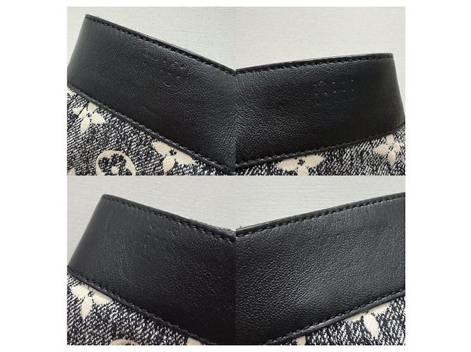 Louis Vuitton Falda de denim Monogram con solapas de botón - vista 8