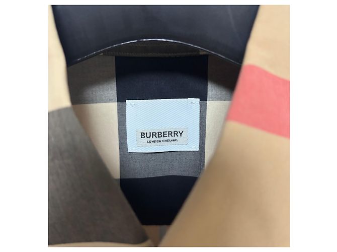 Burberry Camisa de patchwork xadrez em algodão - vista 5
