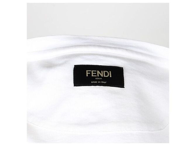 Fendi Logo Baumwoll-T-Shirt XL - Ansicht 6