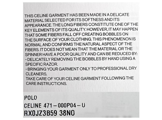 Céline Trionf Besticktes Polo Rippstrick Langarm T-Shirt - Ansicht 20