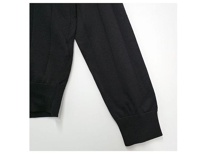 Céline Trionf Besticktes Polo Rippstrick Langarm T-Shirt - Ansicht 5