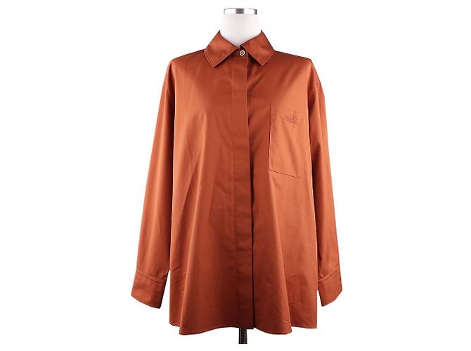 Camisa Hermès blanca bordada - vista 10