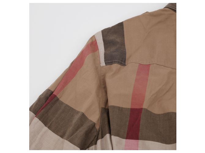 Burberry Vestido de algodón a cuadros Kelsey Brown - vista 12