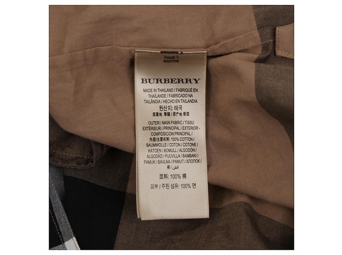 Burberry Vestido de algodón a cuadros Kelsey Brown - vista 22