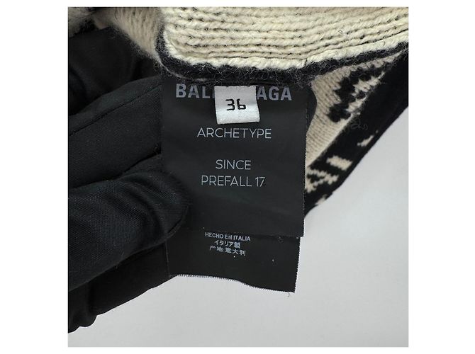 Balenciaga Multi-Logo Strickpullover Black - Ansicht 7