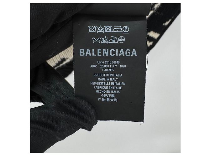 Balenciaga Multi-Logo Strickpullover Black - Ansicht 8