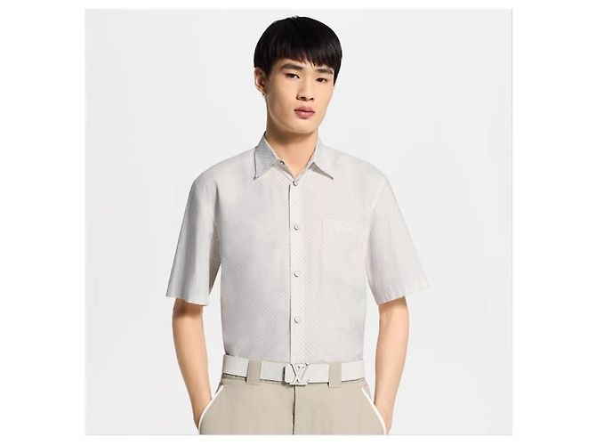 Louis Vuitton Camisa de manga curta com estampado monograma - vista 3