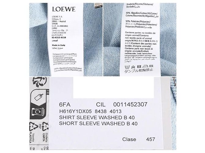 Loewe Camicia in denim a maniche corte - vista 7
