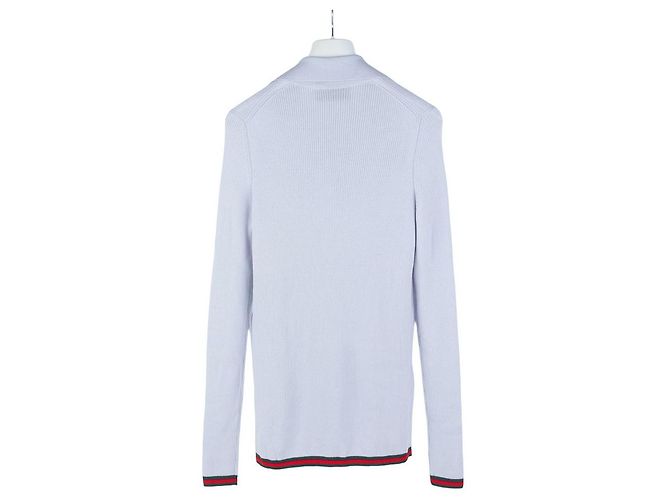 Gucci Besticktes Kaschmir-Seiden-Poloshirt Lavender - Ansicht 2