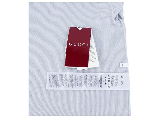 Gucci Besticktes Kaschmir-Seiden-Poloshirt Lavender - Ansicht 6