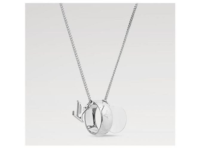 Louis Vuitton Collana con ciondoli monogramma da uomo - vista 4