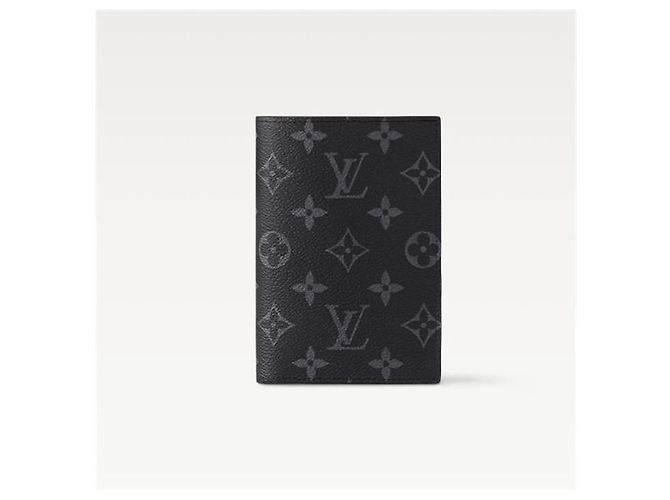 Louis Vuitton Copertura passaporto Monogram Eclipse Black - vista 2