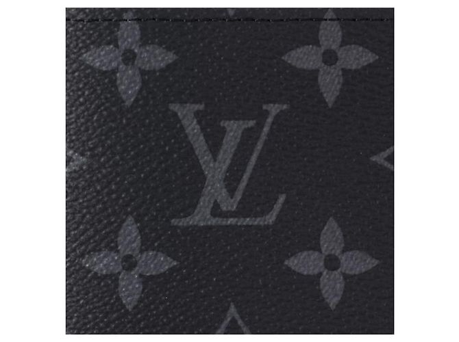 Louis Vuitton Copertura passaporto Monogram Eclipse Black - vista 5