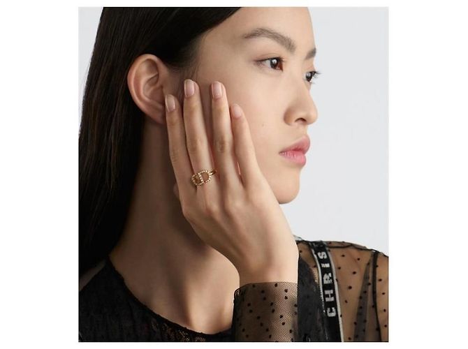 Anello Dior Petit CD Oro - vista 3
