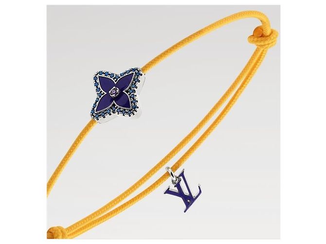 Louis Vuitton Bracciale in cordoncino Monogram Steisia - vista 4