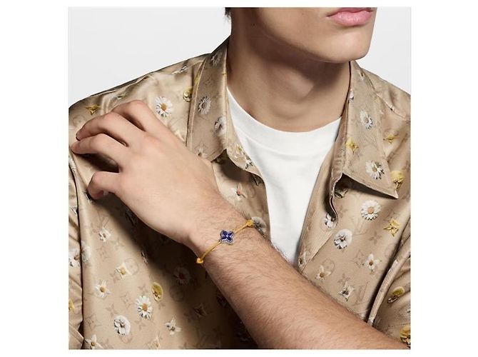 Louis Vuitton Bracciale in cordoncino Monogram Steisia - vista 5
