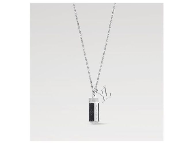 Louis Vuitton Monogram Eclipse Anhänger-Halskette - Ansicht 3