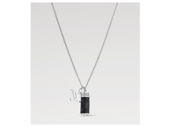 Louis Vuitton Monogram Eclipse Anhänger-Halskette - Ansicht 4