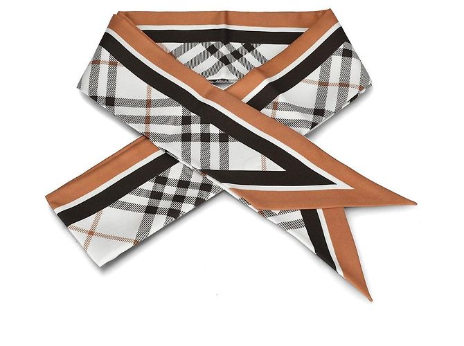 Burberry Skinny Check Night Stamp Seidentuch - Ansicht 2