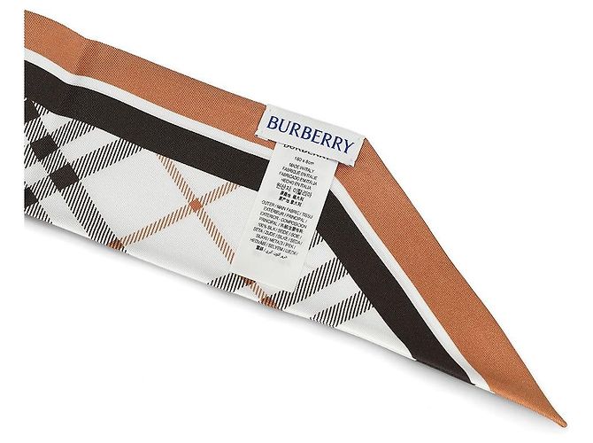 Burberry Skinny Check Night Stamp Seidentuch - Ansicht 4