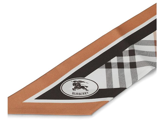 Burberry Skinny Check Night Stamp Seidentuch - Ansicht 9