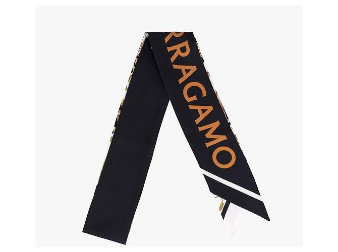 Foulard stretto in seta Salvatore Ferragamo - vista 5