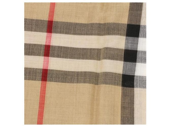 Burberry Sciarpa in lana e seta con stampa : - vista 6