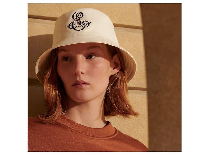 Cappello a Secchiello Hermès Marrone in Tessuto - vista 4