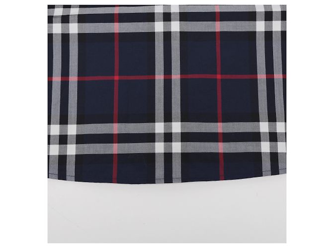 Burberry Camicia in popeline di cotone a quadri Navy - vista 14