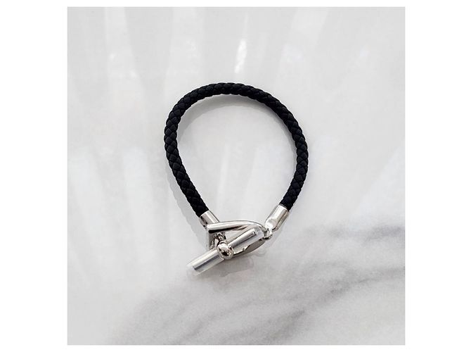 Hermès Geflochtenes Armband mit Steigbügelverschluss - Ansicht 4