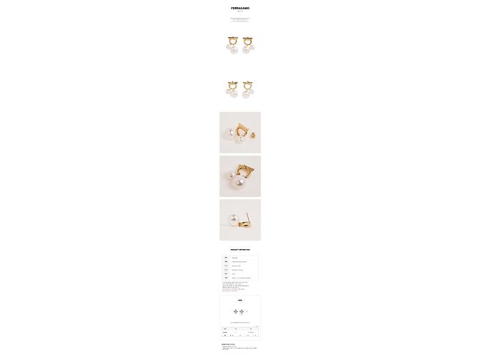 Salvatore Ferragamo Doppelperlen-Ohrringe - Ansicht 11
