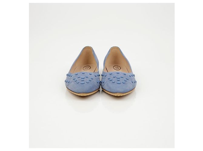 Scarpe basse con borchie Tod's Camoscio Marrone - vista 4