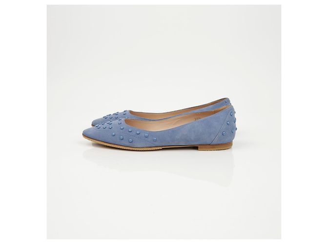 Scarpe basse con borchie Tod's Camoscio Marrone - vista 5