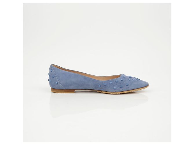 Scarpe basse con borchie Tod's Camoscio Marrone - vista 7