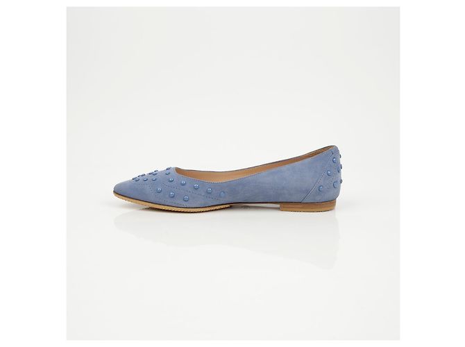 Scarpe basse con borchie Tod's Camoscio Marrone - vista 8