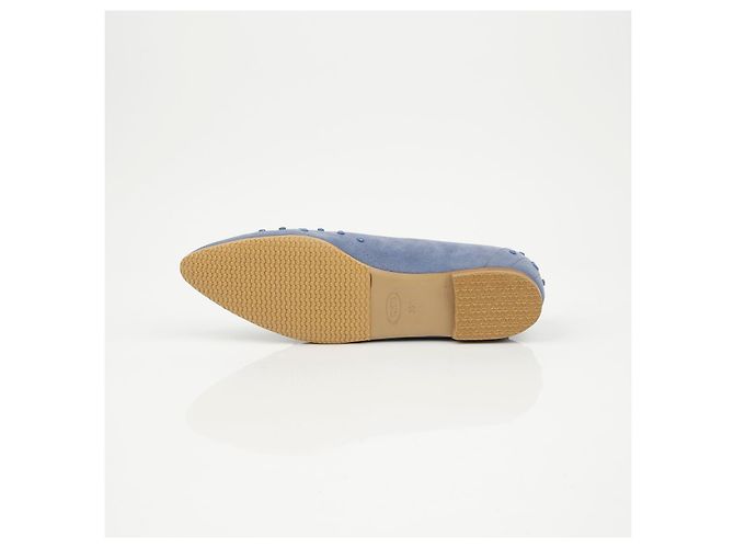 Scarpe basse con borchie Tod's Camoscio Marrone - vista 9