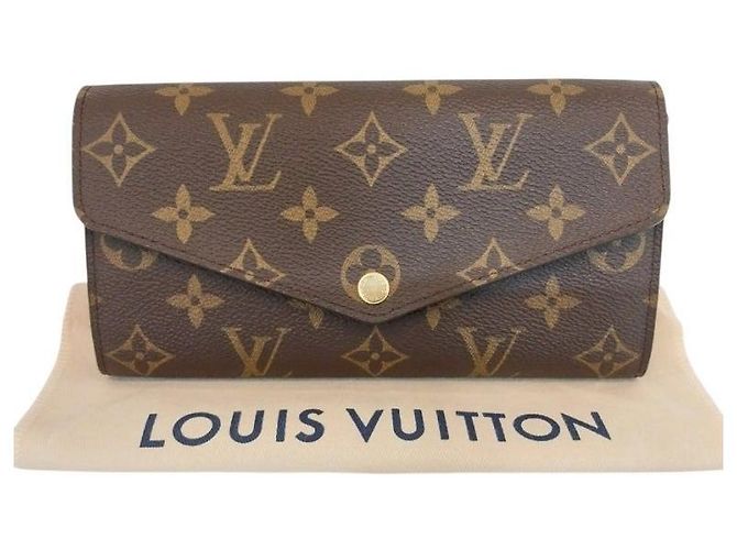 Louis Vuitton Cartera Sarah Monogram Canvas Brown Long Wallet - vista 2