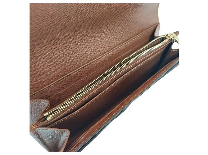 Louis Vuitton Cartera Sarah Monogram Canvas Brown Long Wallet - vista 4