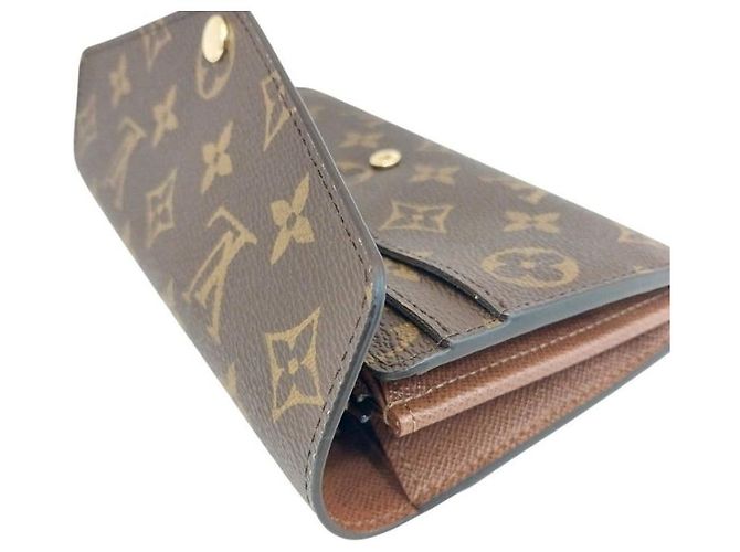 Louis Vuitton Cartera Sarah Monogram Canvas Brown Long Wallet - vista 6