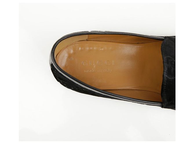 Gucci Mocassini in velluto nero - vista 10