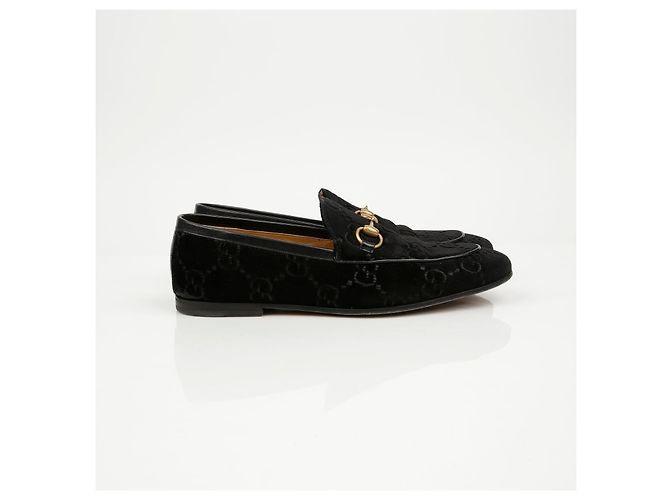 Gucci Mocassini in velluto nero - vista 2