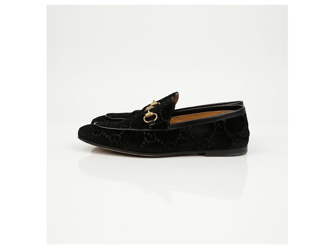 Gucci Mocassini in velluto nero - vista 4