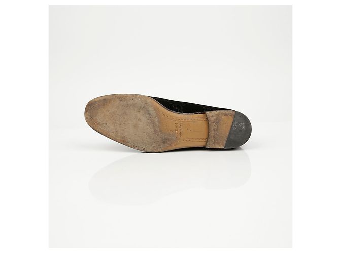 Gucci Mocassini in velluto nero - vista 8