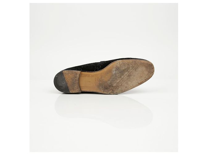 Gucci Mocassini in velluto nero - vista 9