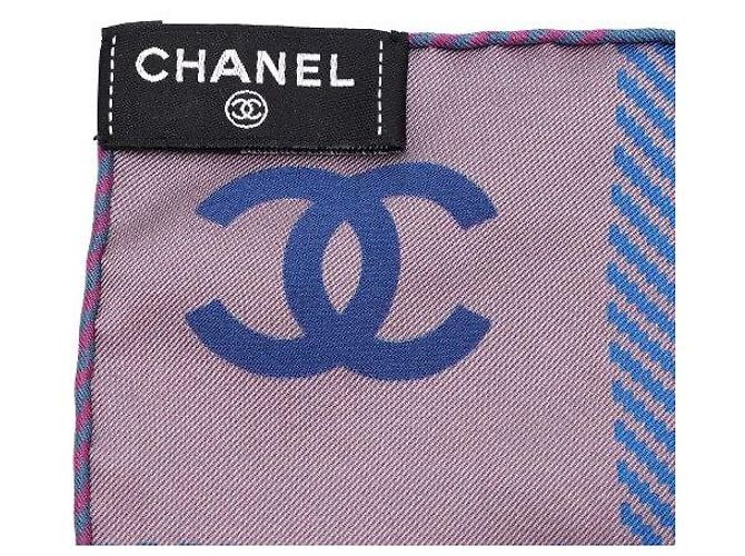 Chanel Sciarpa in seta multicolore a quadri per donna - vista 6